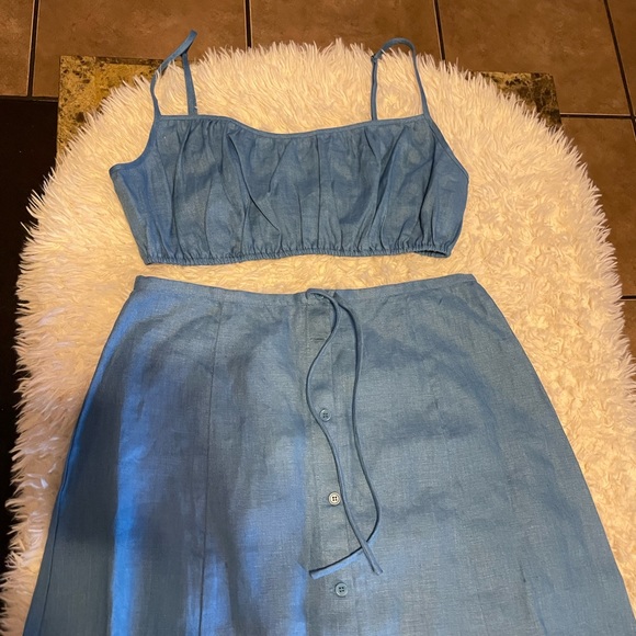 Reformation Kamren Linen Two Piece - Picture 3 of 7